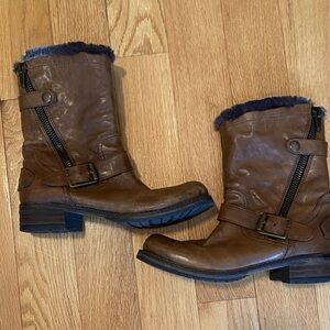 Clarks Brown Leather Boots